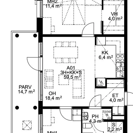 Toppilansalmi Two Bedroom With A View *